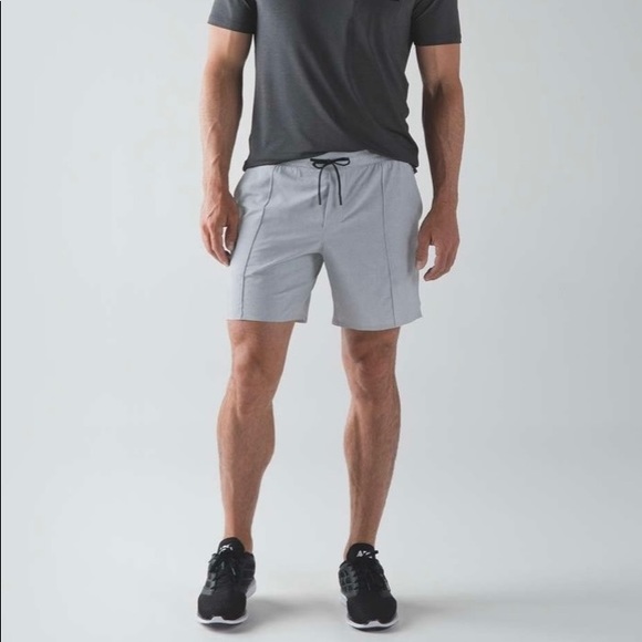 lululemon athletica Other - LULU LEMON Men’s RAD Linen Texture Grey Shorts S